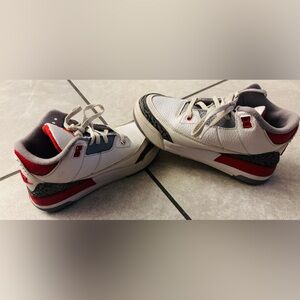 “Jordan Kids” Air Jordan 3 Retro "Fire Red" Sneakers